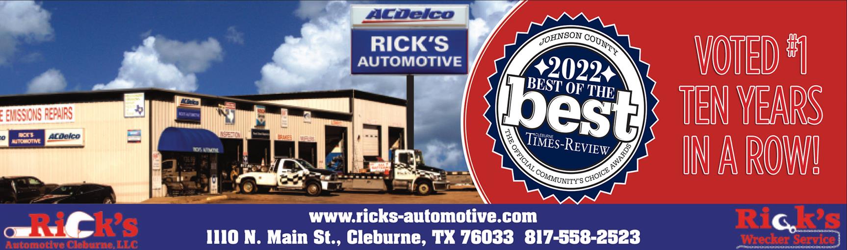 Cleburne Auto Repair Rick's Automotive Cleburne, LLC